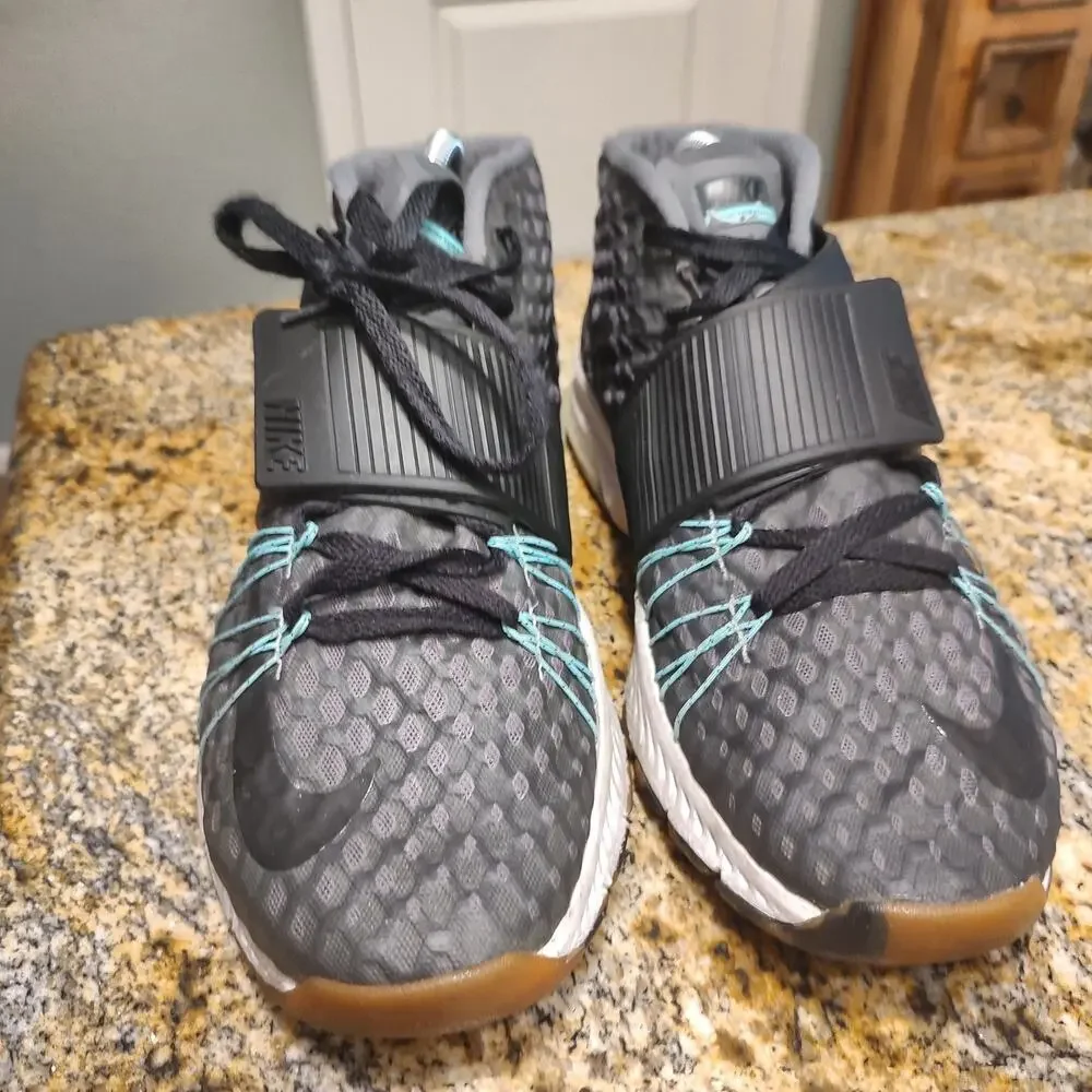 Nike Zoom Toranada Black,Turquoise Grey Athletic Shoes Size 9.5 Model 835657-003
